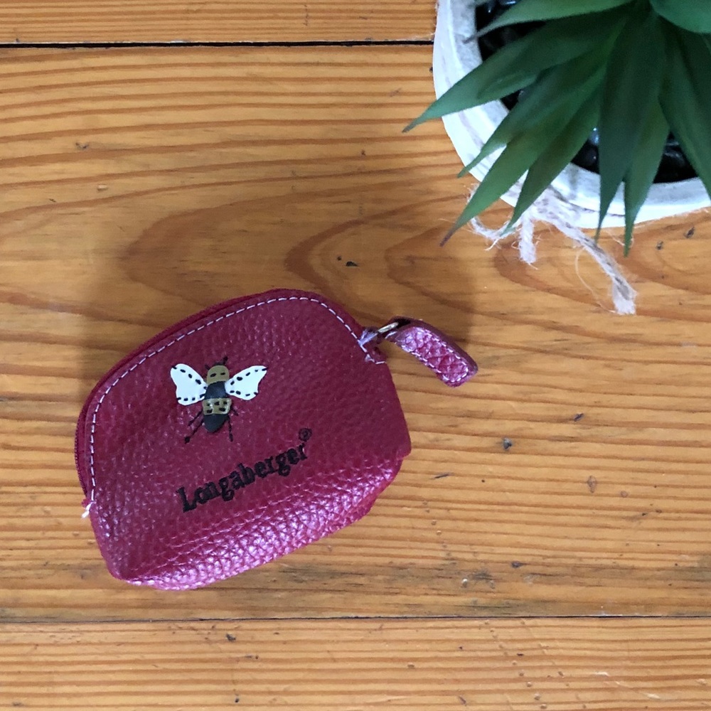 Red Longaberger Change Purse